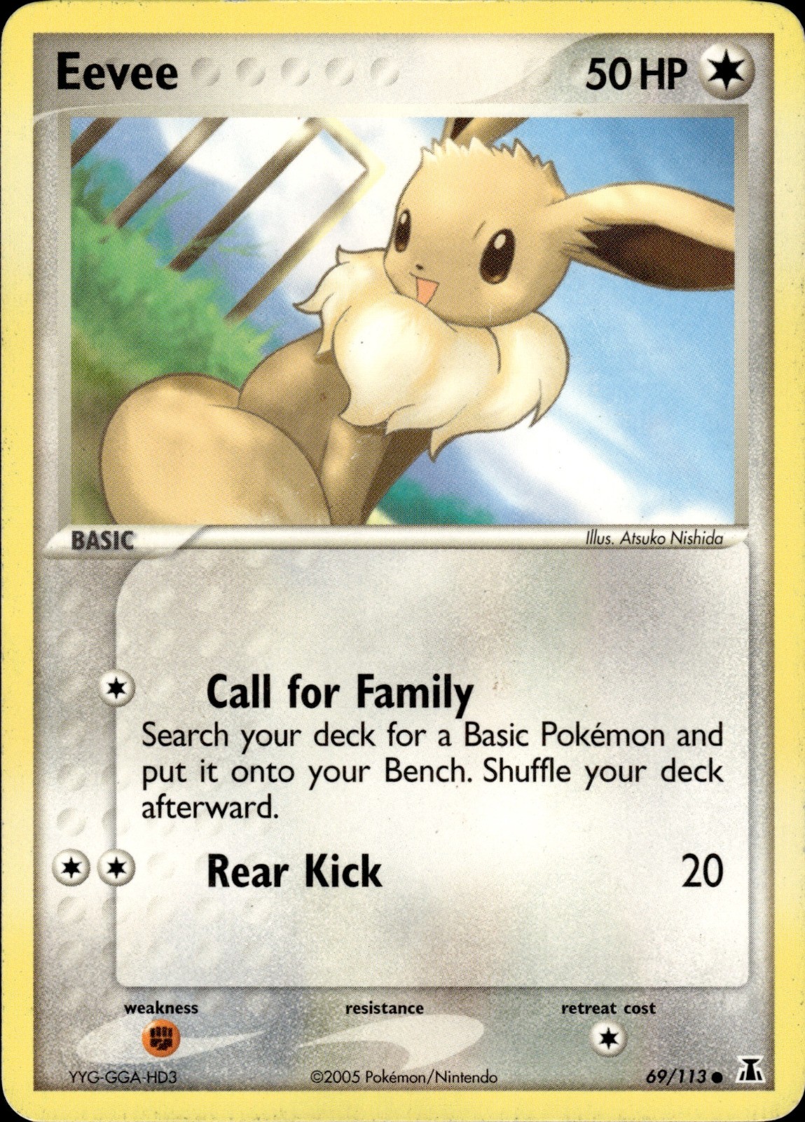 Pokemon TCG Card Eevee Delta Species 69/113