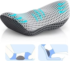 Lumbar Pillow,Memory Foam Back Support Pillow for Pain Relief,Ergonomic Neo Cush