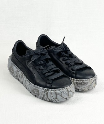 PUMA Women's Platform Sneaker Sz 6.5 Trace Mimicry Black 366978-02