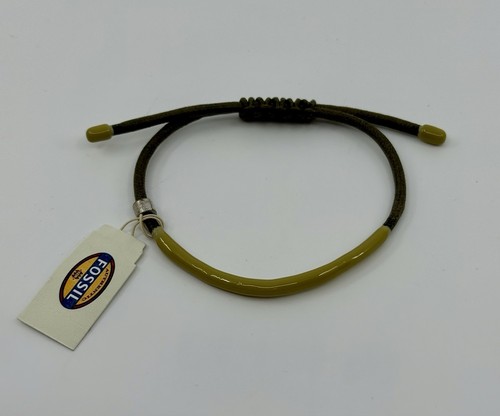 FOSSIL DIPPED Bracelet  Green And Yellow - Picture 6 of 7