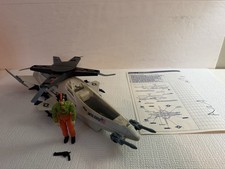 Vintage 1988 GI Joe Skystorm X-Wing Chopper  w/ pilot Windmill And Blueprints