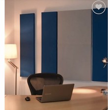 4 Sound Absorbing Acoustic Wall Panels in Navy - SET of 4