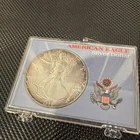 1988 U.S. American Eagle Walking Liberty 1oz Fine Silver Dollar Coin edge tone