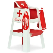 Splashin' Pool Party Lifeguard Chair Placecard Holder Tabletop Decorations