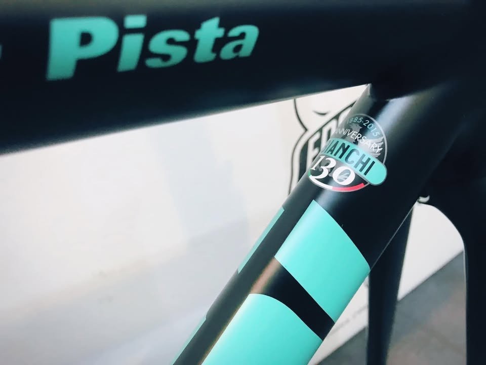 Rare NOS Bianchi Super Pista Black Frame Set Track Bike Fixie 51cm