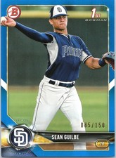 2018 Bowman Draft #BD-144 Sean Guilbe Blue #/150