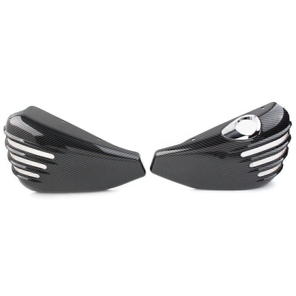2 X Battery Side Cover Fit For Harley Davidson Sportster 1200 2014-2021 CARBON