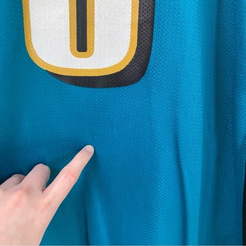 Vintage 90s Kids XL Reebok Mark Brunell Jacksonville Jaguars Reversible Jersey - Picture 7 of 16