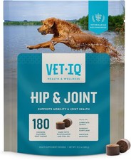 VetIQ Hip  Joint Supplement for Dogs, Dog Joint Support with Glucosamine, MSM