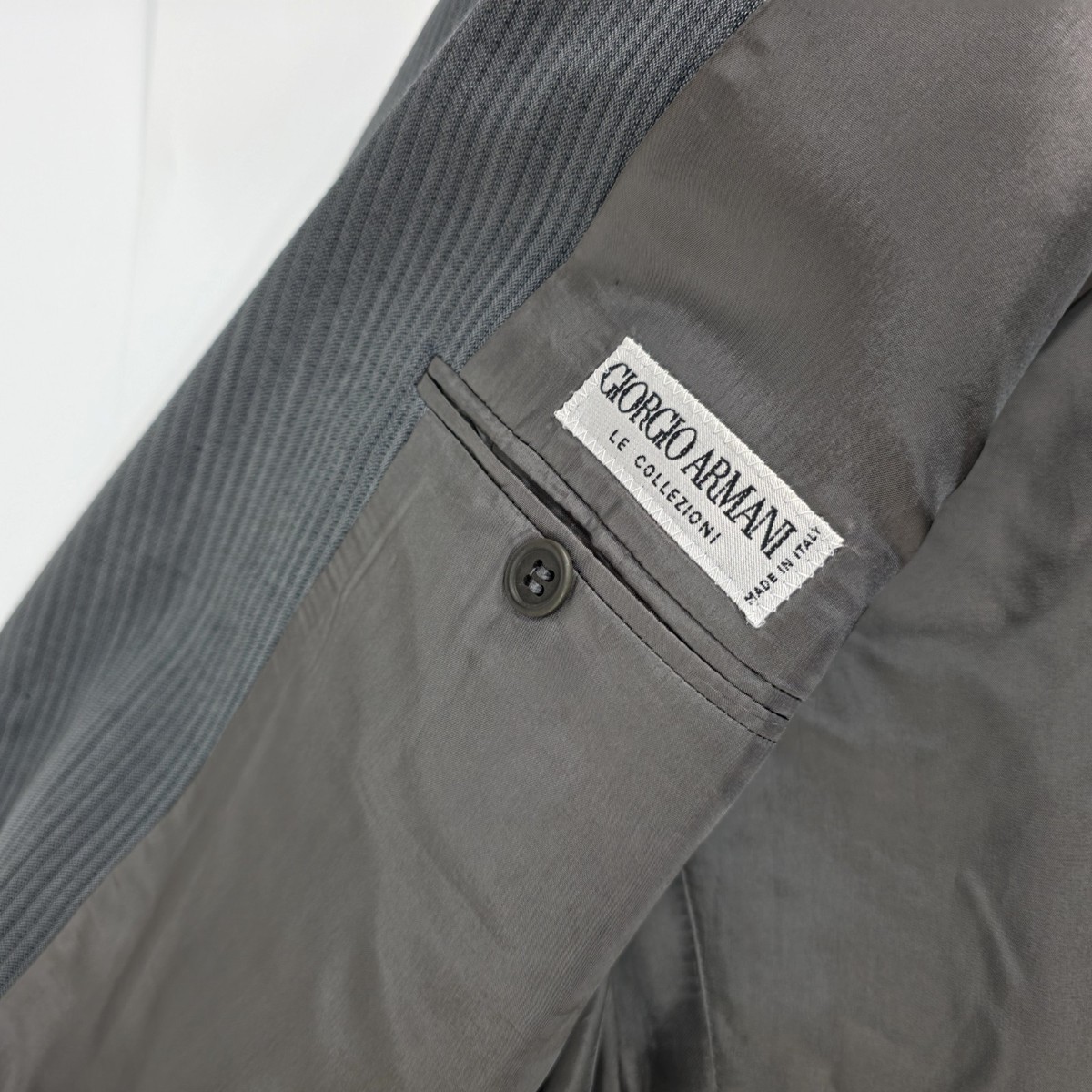 VTG Giorgio Armani Collezioni 40R Suit Jacket Sport Coat Gray