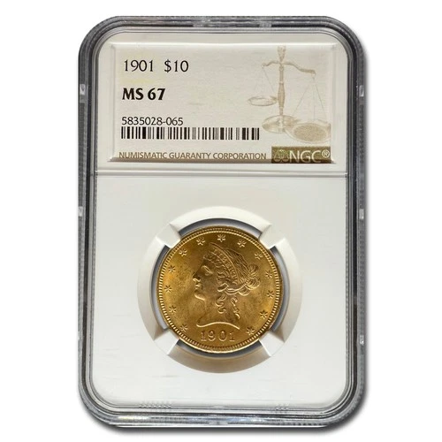 1901 $10 Liberty Gold Eagle MS-67 NGC