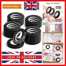 16PCS Curtain Grommets Eyelet Rings Round Plastic Inner Diameter 1-9/16 inch ...