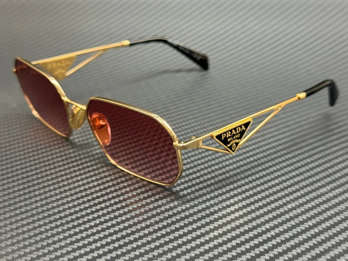 Prada Women\'s Sunglasses with Navy Frame and Gold Accents Prada 0PR 17WS - AirRobe main image 2