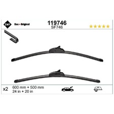 Scheibenwischer Set vorne für Renault Laguna 2 BG0/1 KG0/1 | 24306506