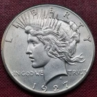 1927 Silver Peace Dollar $1 Perfect BU UNC Uncirculated #100320