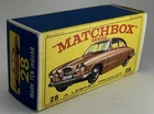 Matchbox Lesney BOX ONLY 28 Mark Ten Jaguar Original Vintage 1960s