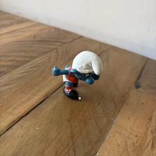 Vintage Smurf Peyo Schleich Footballer Figure