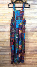 Womens Colorful Floral Bohemian Cotton Blend ...