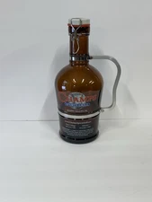 HAPPY VALLEY Champs Sports Grill Amber Liquor Bottle 13"  Metal Handle Man Cave