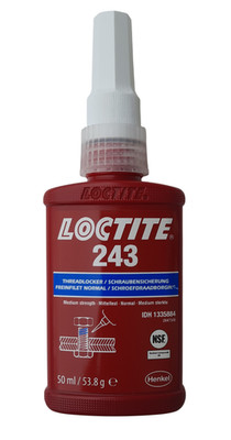 Loctite 243 Schraubensicherung mittelfest 50 ml - MHD 05/2027 - EU-Ware
