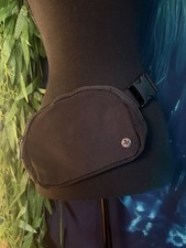 Black Hiking Fanny Pack Zip Buckle Closure Unisex