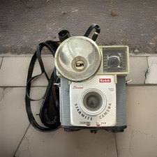 Kodak Brownie Starmite Gray Beige Vintage Box Camera with Flash