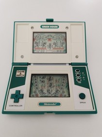 Retro Console Nintendo 1982 Vintage Game & Watch Green House Multi Screen