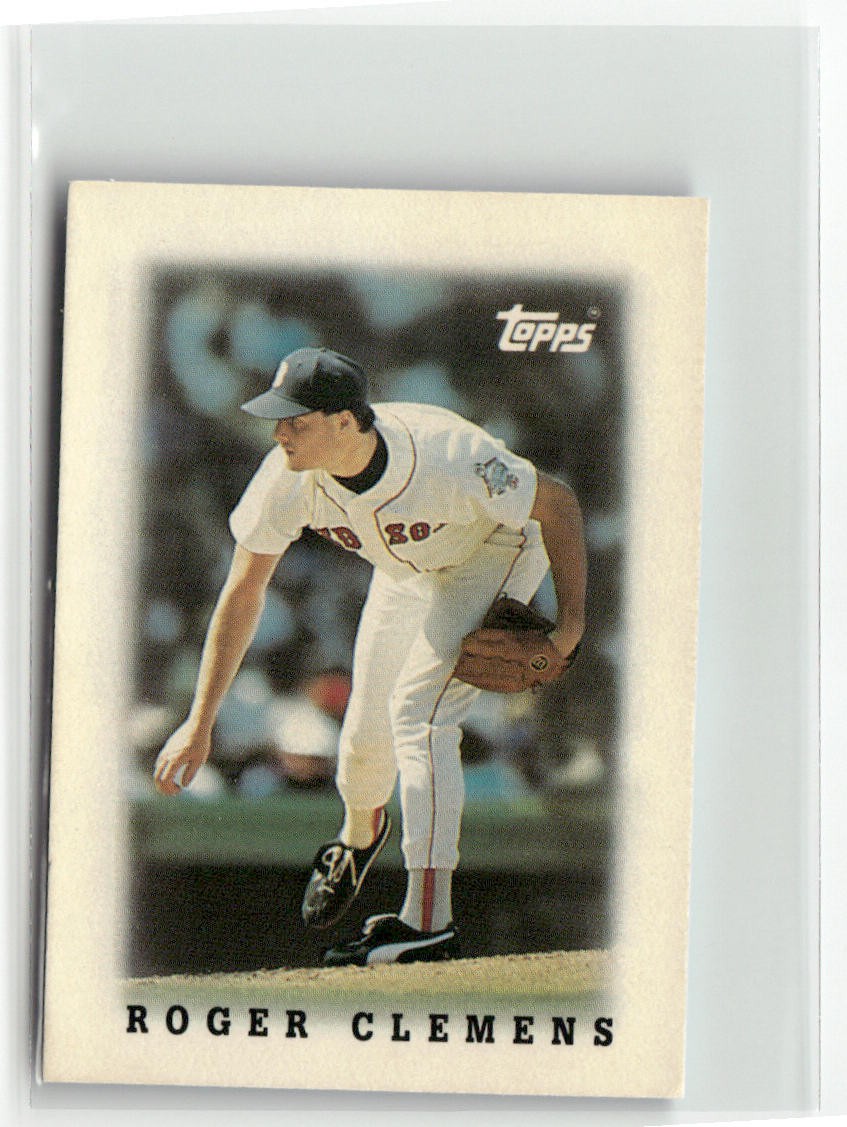 1988 TOPPS MAJOR LEAGUE LEADERS MINIS #2 ROGER CLEMENS BOSTON RED SOX