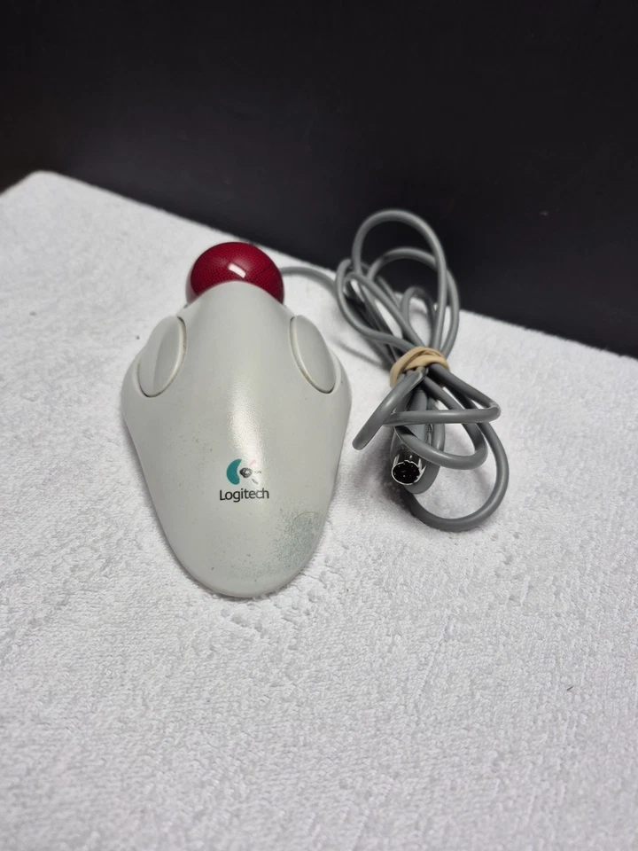 Logitech Marble Mouse PS/2 T-CM14 (804292-0000) Trackball Computer Mouse Tested - Image 3 of 4