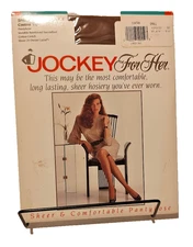 Vintage Jockey For Her Pantyhose Control Top Suntan  size Small