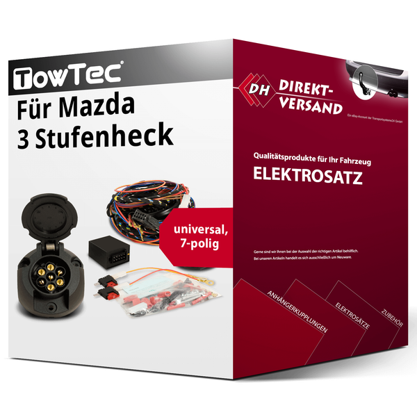 E-Satz 7Polig Universell für Mazda 3 Stufenheck 11.2018-Jetzt Neu-image