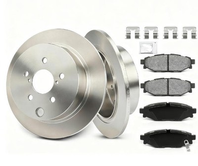 2x Bremsscheiben 4xBremsbeläge Hinten für Subaru Forester SJ Impreza GP GJ XV GP