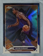 TOPPS 2023 Topps Chrome Kevin Durant #50 Phoenix Suns Blue Basketball Refractor