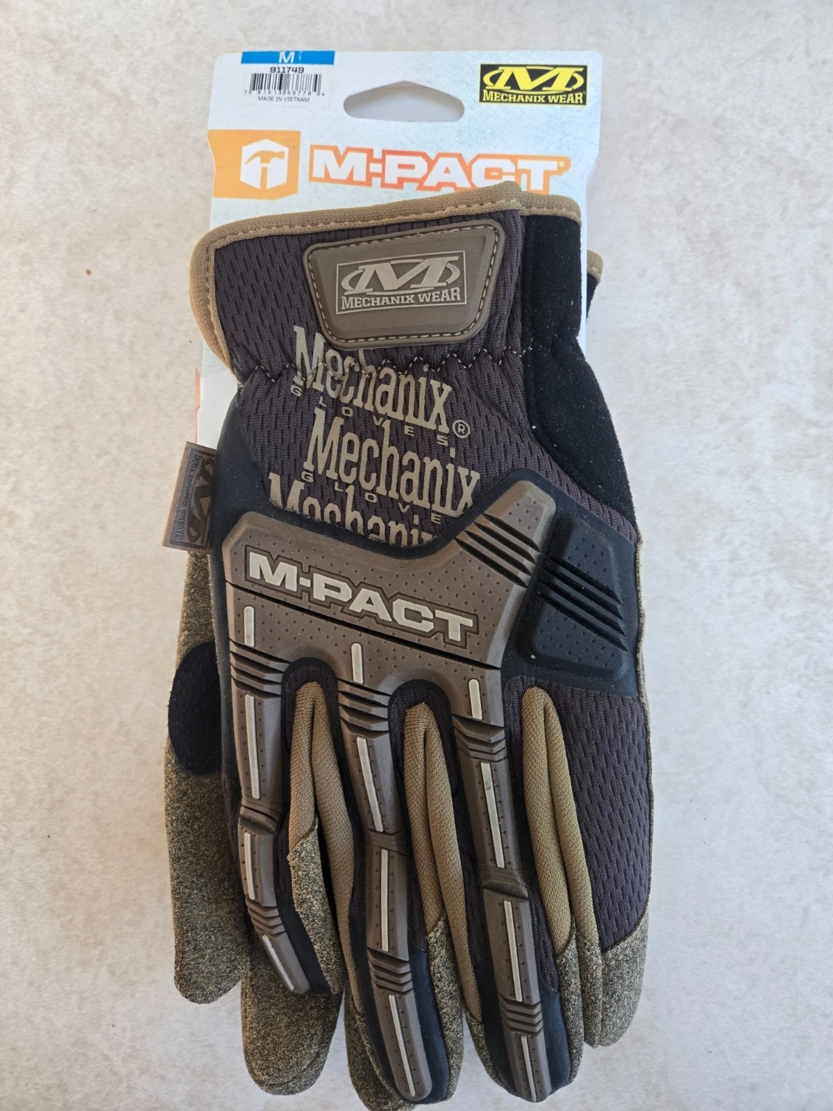 Mechanix Wear M-Pact Work Gloves 911749 Impact Protection Brown Size Medium NEW
Opens in a new windo