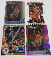 2021 Panini Prizm Orange Ice Ayo Dosunmu Rookie 2022 Bowman 1st Kofi Cockburn