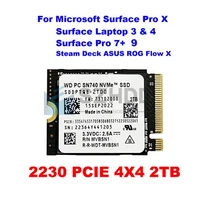 WD 2TB M.2 2230 SSD NVMe PCIe4x4 PC SN740 For Steam Deck ASUS ROG Ally Z1