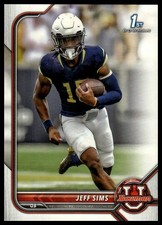 2021-22 Bowman University Jeff Sims #44