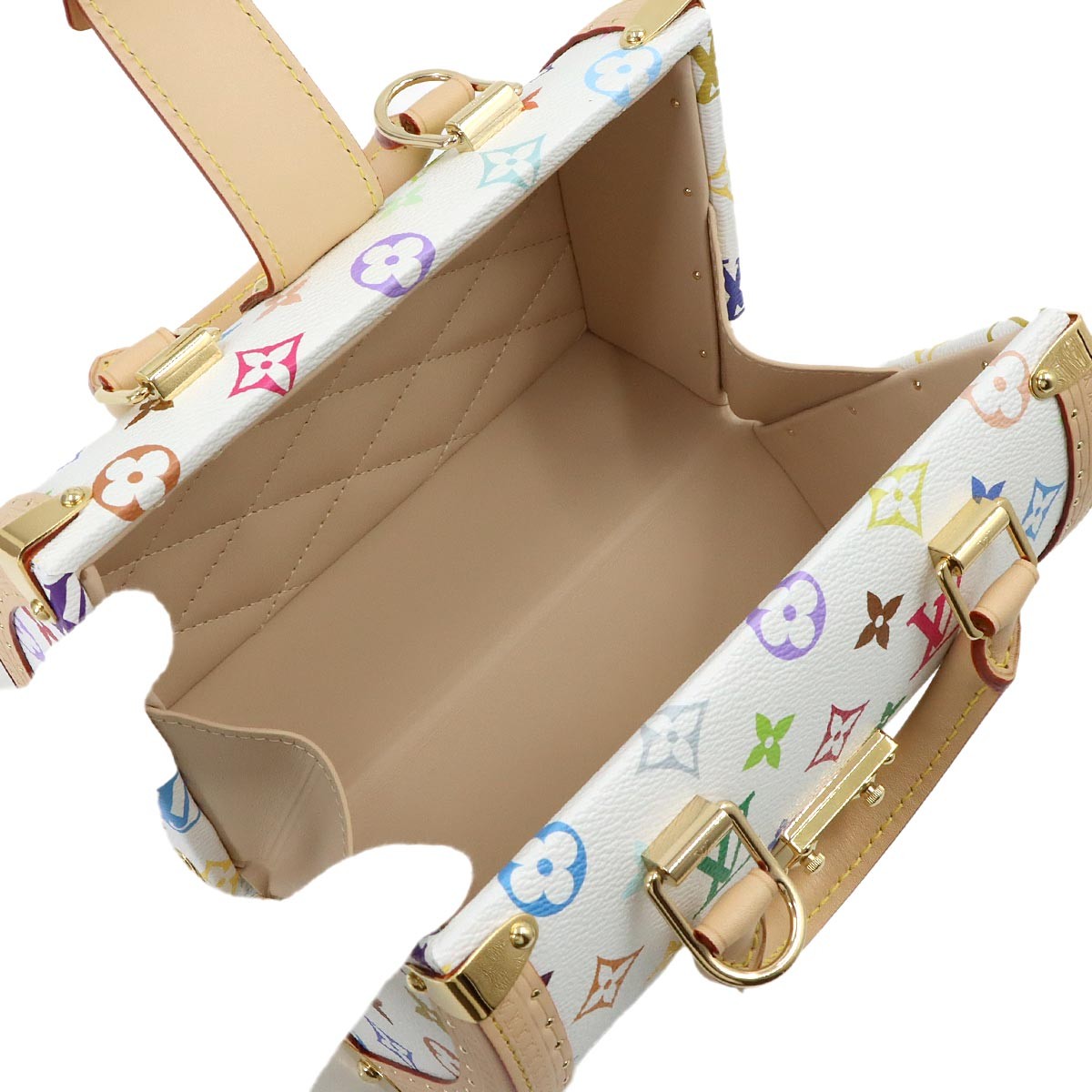 LOUIS VUITTON LV x TM Monogram Multicolor Speedy Trunk 20 Blanc M27833 90318183 image 7