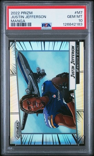 Justin Jefferson #M-7 2022 Panini Prizm Manga card