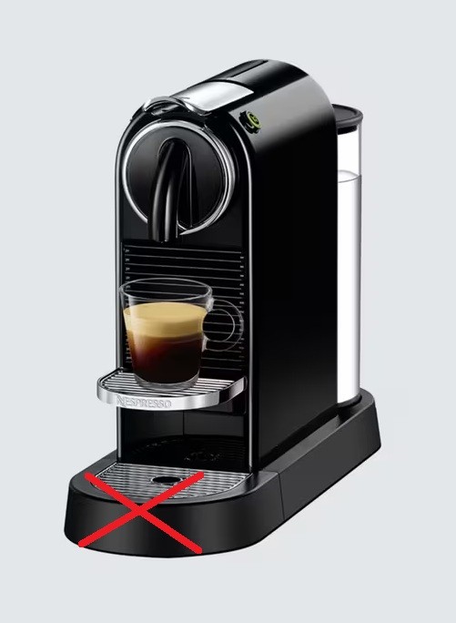 Nespresso CitiZ EN167.B 1L Coffee Pod Machine - Black {Scuffs/Missing Tray}