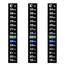 Betta Fish Tank Thermometer Stick On, Aquarium Temperature Sticker Strip, 5.2 X