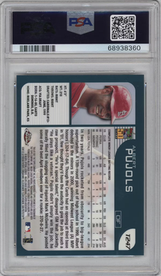 ALBERT PUJOLS 2001 TOPPS CHROME TRADED ROOKIE PSA 9 CARDINALS | eBay