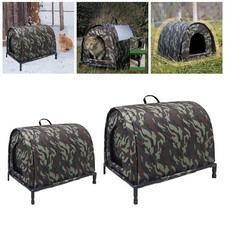 Heated Cat House for Outside Cats Warm Elevated Feet for Winter Barn Garden