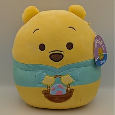 Disney Squishmallows Winnie the Pooh Easter Basket Plush 10" Kellytoy New
