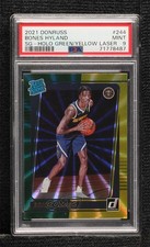 2021 Donruss Rated Rookie Holo Green & Yellow Laser Bones Hyland PSA 9 MINT 17wc