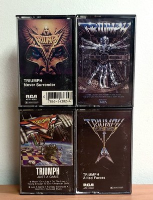 Triumph Cassettes: Allied Forces, Just A Game, Never Surrender & Thunder Seven