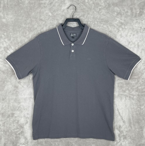 Benny Gold Men's S/S Pique Polo SS Polos Gray Large