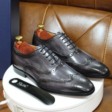 Mens Oxford Shoes Leather Men's Dress Shoes Classic Business Shoes Men Shoes