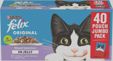 FELIX Original Mixed Selection in Jelly Wet Cat Food 40 x 85g | Adult Cats .... 5.35 per kilo