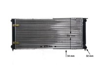 Mahle CR 341 000S KüHler, MotorküHlung FüR Seat VW